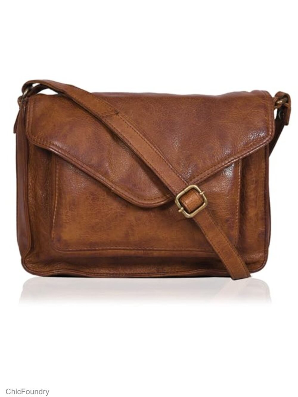 Genuine Leather Crossbody Purse for Women - Handmade